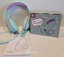 Mevoix Kids Headphones with Mic, 94dB Volume Limit Over Ear Kids Headphones