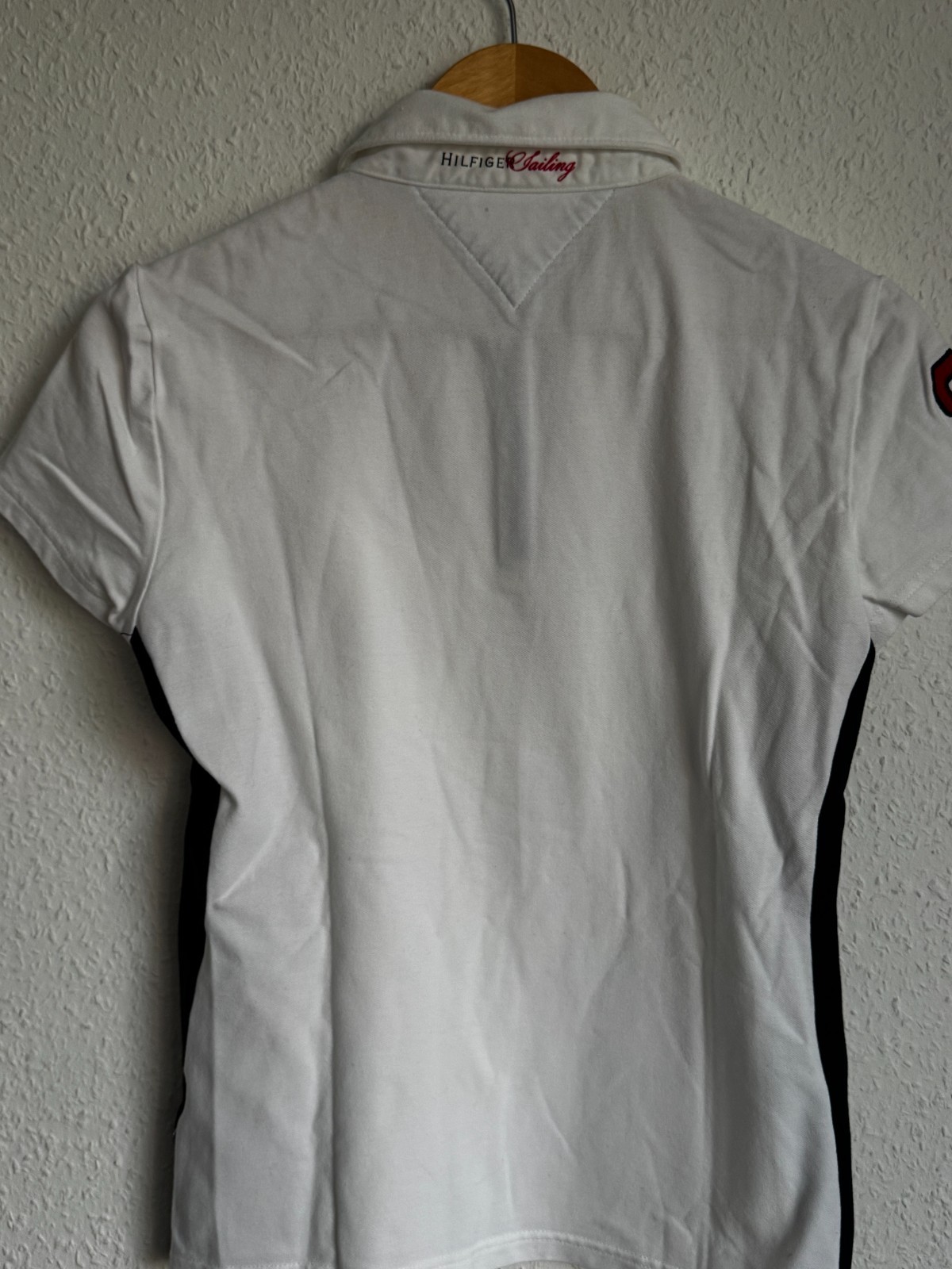 Tommy Hilfiger "Sailing" Kollektion Damen Polo-Shirt - Weiß/Navy - Größe L image 4