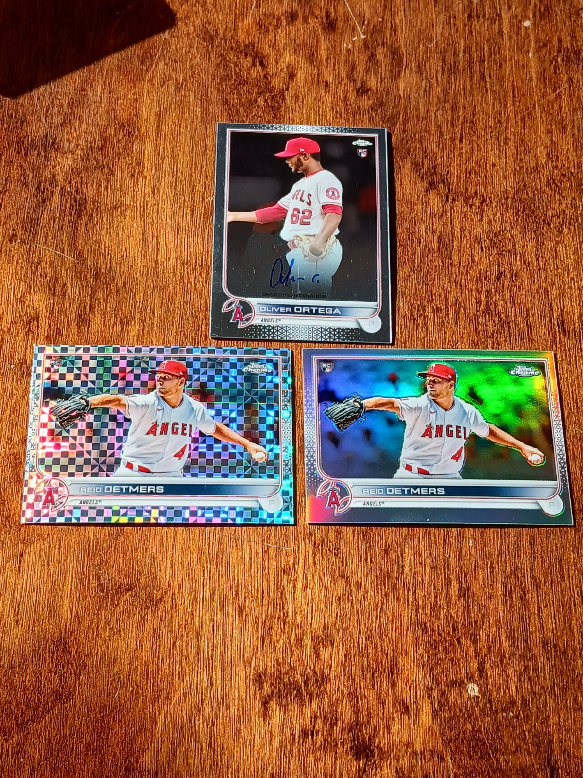 Ohtani Trout Pujols LOT x67 Bowman RC /50 Refractor Topps Chrome AUTO Angels MLB view 5