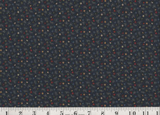 Kansas Troubles Fabric Flowers on Blue 18" x 22" Fat Quarter Quilt Shop Quality