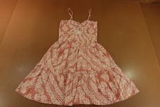 Dress For LA Womens Size Medium Pink Printed Sleeveless Smocked Sundress New