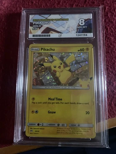 Pokemon 25/25 Pikachu Holo 2021 McDonalds ACE Grading- 8 NM-MT
