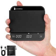 Rechargeable Mini Coffee Scale with Timer 2kg/0.1g Precision Espresso Scale