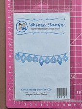 Craft Destash - Whimsy Stamps Ornaments Border Cutting Die