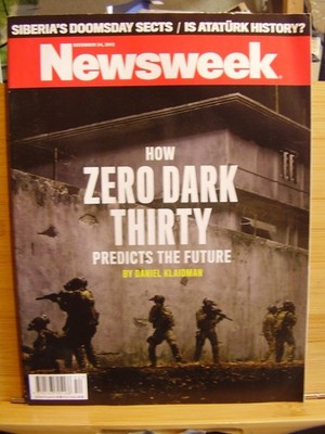 RARE NEWSWEEK MAG DECEMBER 2012 HOW ZERO DARK THIRTY PREDICTS THE FUTURE