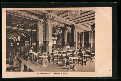 Ansichtskarte Berlin, Kaffeehaus Excelsior, Königgrätzerstrasse 112 
