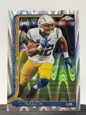 2025 Topps Chrome #160 Khalil Mack Wave Refractor Los Angeles Chargers