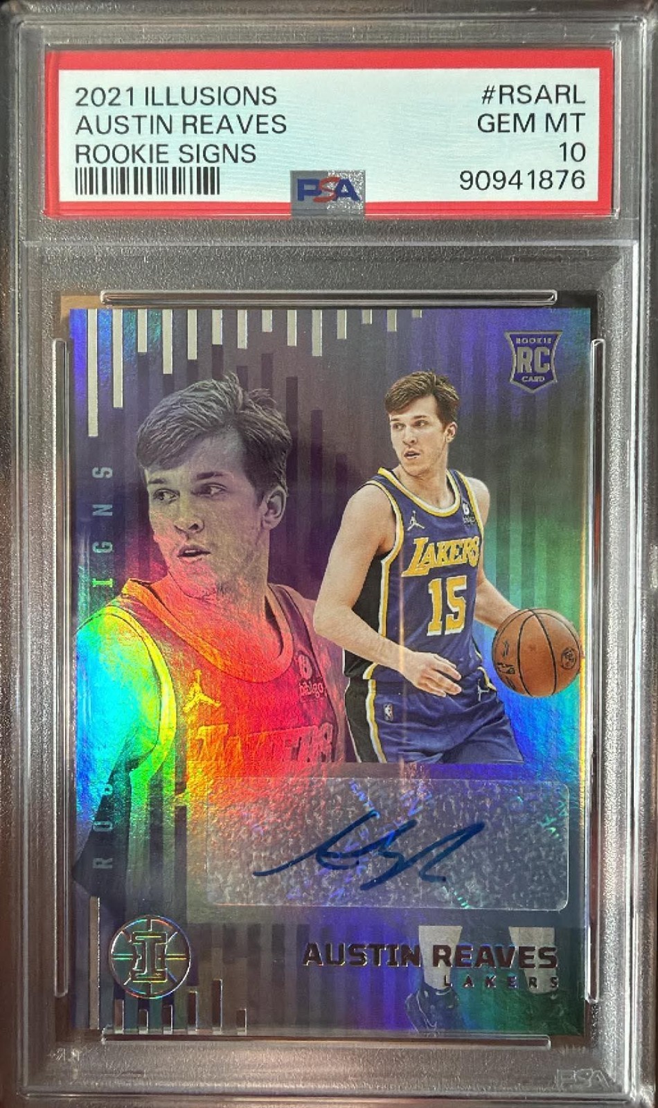 2021-22 Illusions Austin Reaves #RSARL Rookie Signs Auto RC PSA 10 GEM 🔥SALE🔥