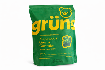 #ad Gruns Low Sugar SuperFoods Greens Gummies Sweet Taste 24 pack BELOW MSRP $38.99