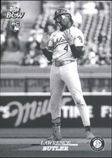 2024 Topps Black & White Lawrence Butler #35 Rookie Card. rookie card picture