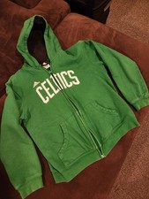 Adidas Boston Celtics Youth Zip-Up Hoodie   Size Large 14/16 