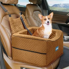 Aupures Perfect Dog Car Seat - Booster Seat for Small & Medium Dogs Under 40 ...