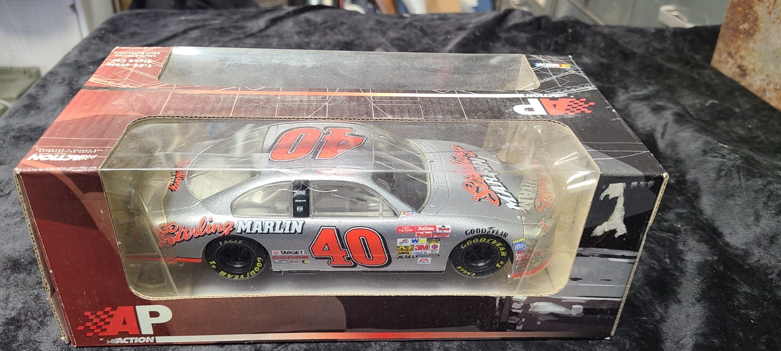 Action 1/24 Die-Cast 2002 AP #30 Sterling Marlin Silver New in Box