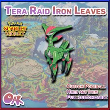 Tera Raid Iron Leaves Pokemon Scarlet Violet Fast Trade