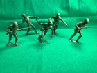 VINTAGE MARX? LOT OF 5 U.S. ARMY WWII 6" SOLDIER FIGURES