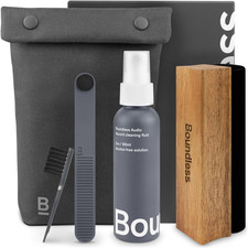 Vinyl Record Cleaning Kit - 5-In-1 Vinyl Cleaning Kit Includes Velvet Record Bru