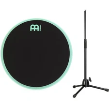 Meinl Cymbals 12-inch Marshmallow Practice Pad with Stand - Sea Foam