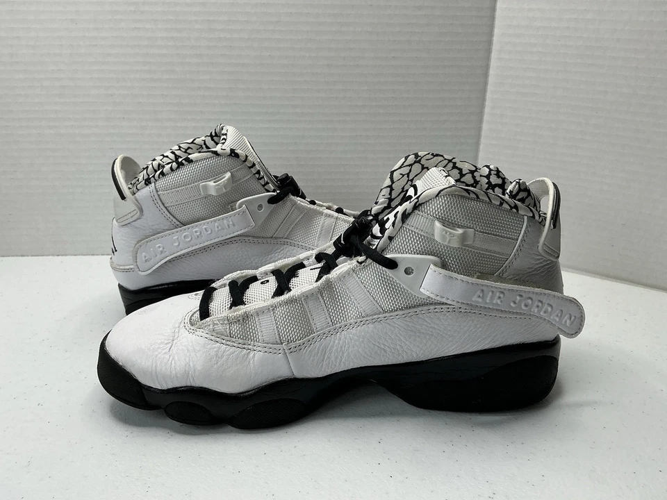 Nike Air Jordan 6 кольца GS размер 7Y черное золото белый DJ6163-107 мальчиков девочек женщин - Изображение 4 из 4