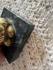 Very Rare Brass Bunny Rabbit On Green Veined Marble Base  — photo 10