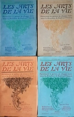 DIE KUNST DES LEBENS. - Nr. 9, 10, 15, 17 (1904-1905). 3 Holzschnitte + 1 Lithographie.