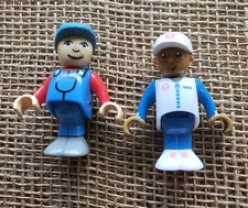 Lot Of 2 Brio Worker Toy Figures 2"