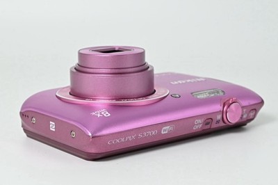 Mint] Nikon Coolpix S3700 Pink 21.1MP 8x Digital Camera from Japan
