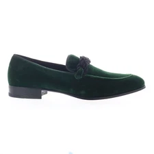 Mezlan Paloi 20311 Mens Green Canvas Loafers & Slip Ons Casual Shoes 9