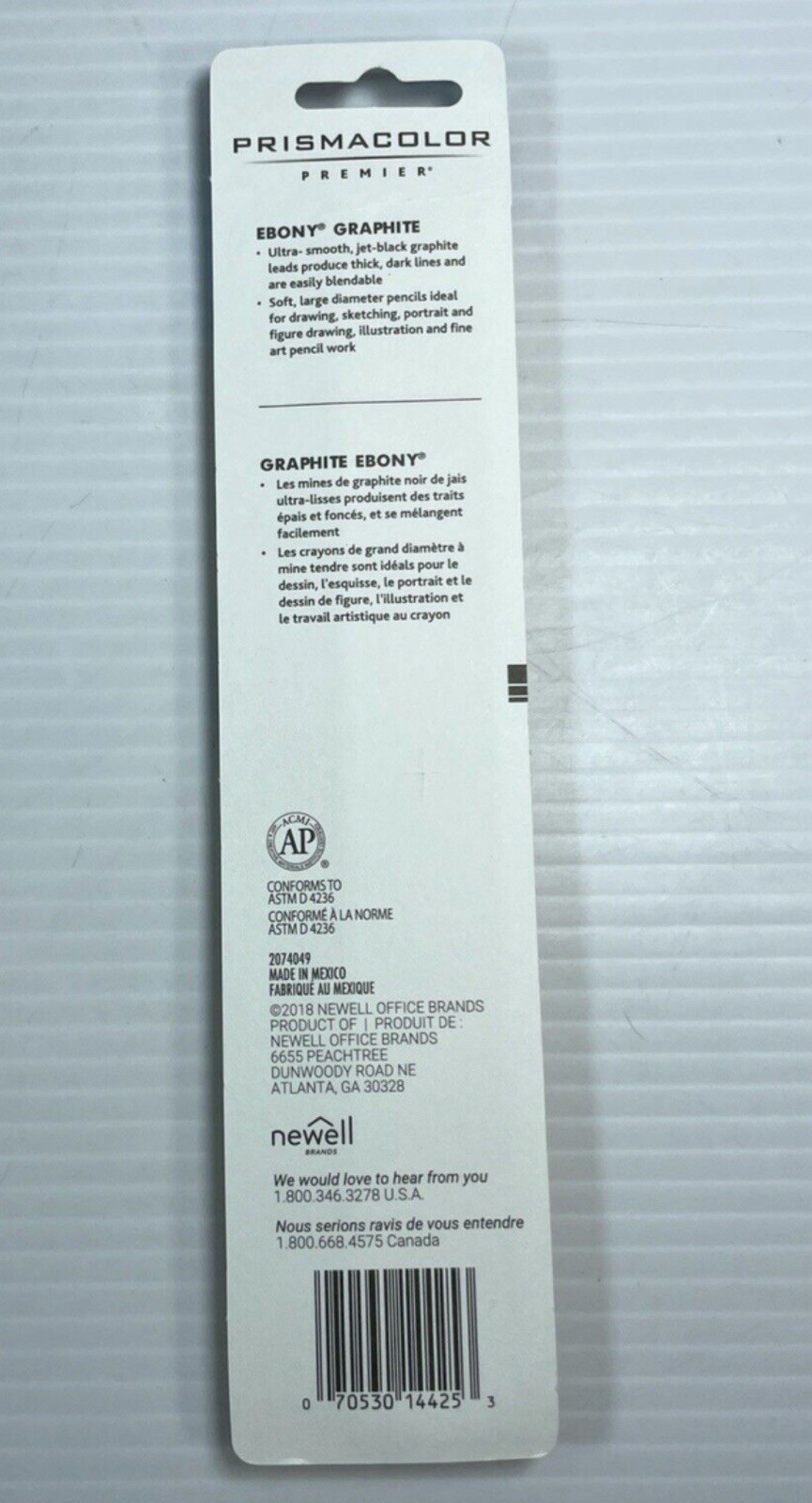 2 count PRISMACOLOR Pencils Premier Graphite Ebony Jet Black Ultra Smooth 14420