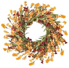 Fall Wreath, 24 Inch Fall Wreaths for Front Door