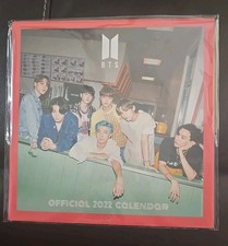 The Official BTS Square Calendar 2022 Sealed USA Seller Fast Ship New Mint Cond