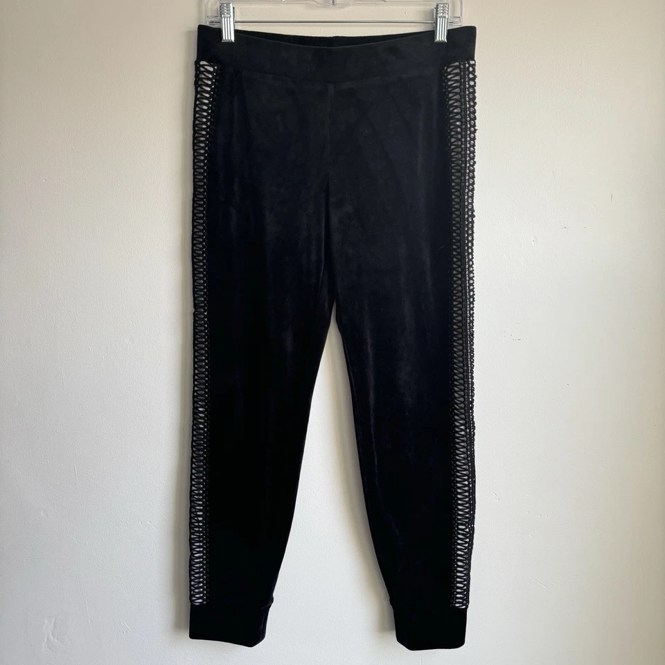 Брюки для бега Lilly Pulitzer Luxletic черные Emerie велюровые бархатные размер маленький