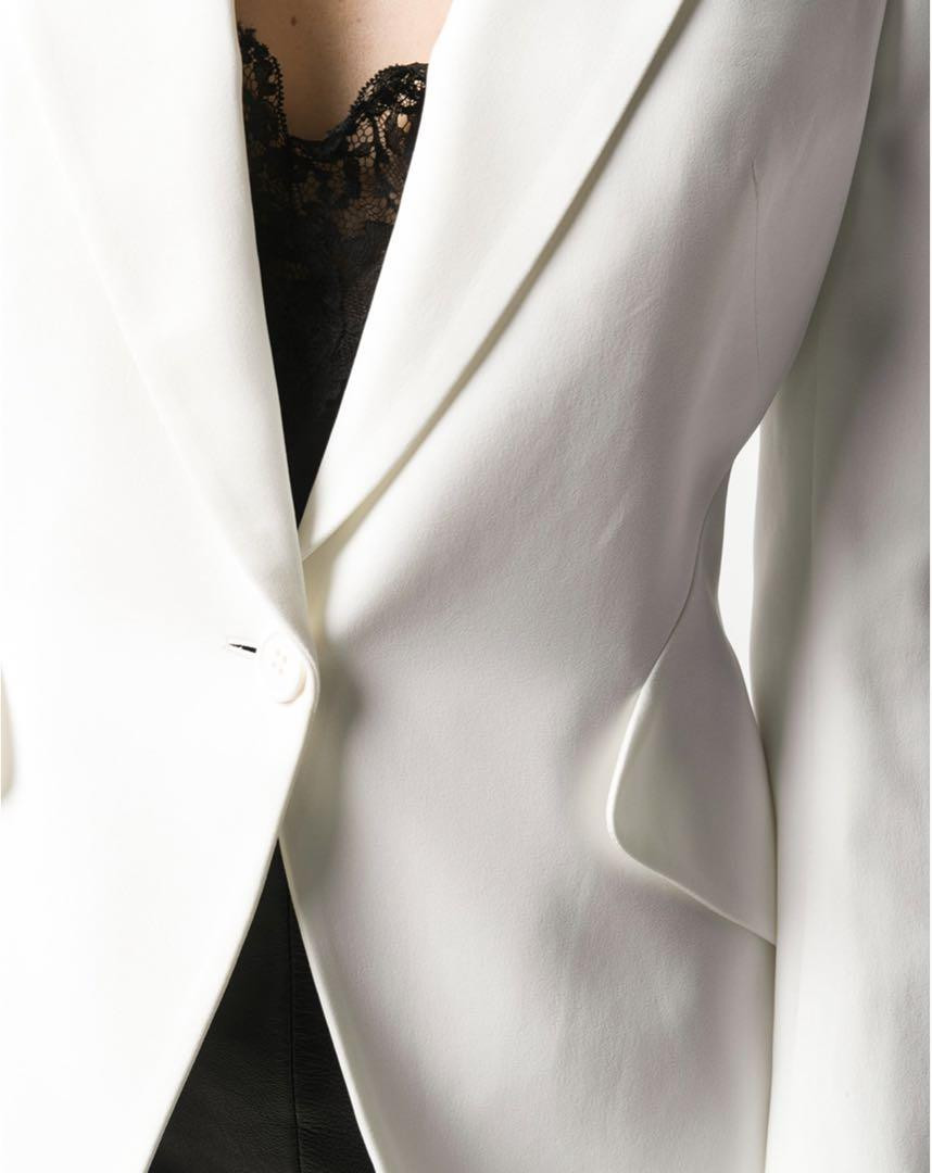 Alexander McQueen パワーショルダージャケットホワイト40