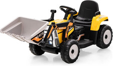 Ride On Excavator, 12V Kids Bulldozer Ride On Car w/Remote Control, E
