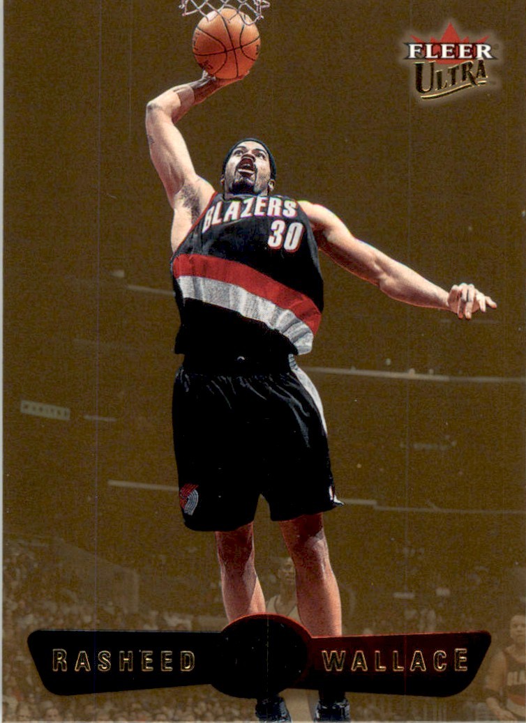 2001 Ultra Gold Medallion #131 Rasheed Wallace Portland Trail Blazers