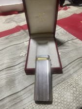 Accendino Must de Cartier Paris vintage silver plated con scatola originale