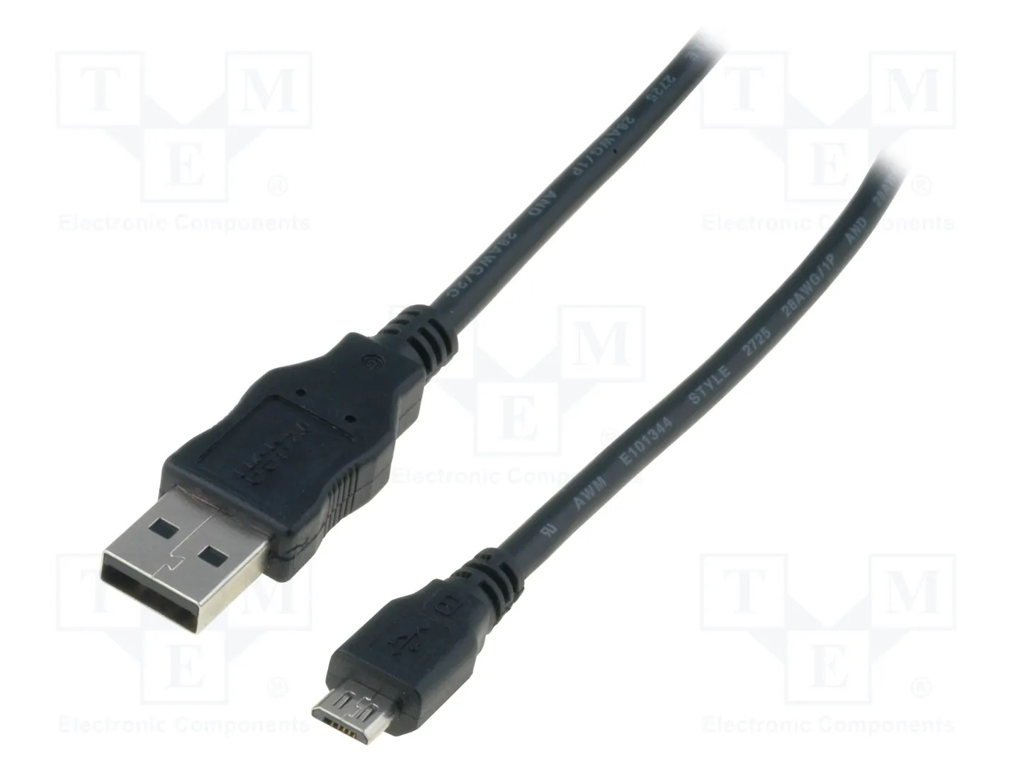 CAVO DIGITUS USB 2.0 A TO USB MICRO-B, M-M, 1,8MT, SCHERMATO, NERO, AK67421 - Immagine 3