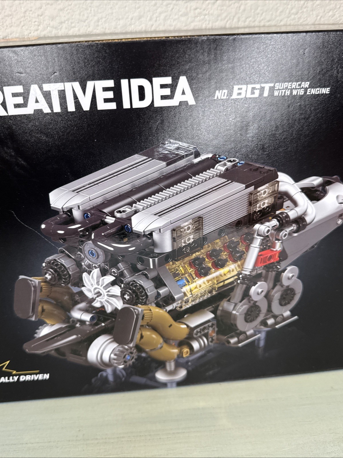 NEW Mould King 10131 W16 Engine Motor Double V8 Cylinder Building Block Toy Kit