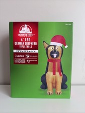 4' German Shepherd Christmas Inflatable Holiday Outdoor Decor Lighted LED NEW
