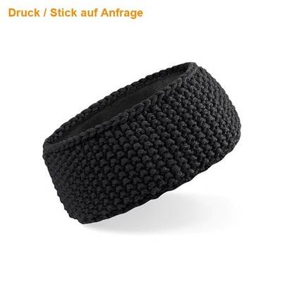 BEECHFIELD Stirnband Waffeloptik Suprafleece Headband Thermo Fleece B434 NEU