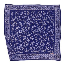 Hand Dyed Batik Bandana, 100 Soft Cotton, Mark, Navy Blue