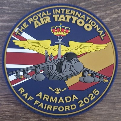 *RARE* RAF Fairford RIAT 2025 Spanish Armada Harrier Display Team 3D PVC Patch