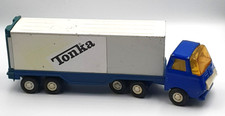 Vintage 1970s Tonka Truck With Trailer Pressed Steel Vehicle Van