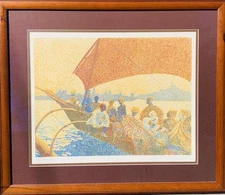 Guillaume Azoulay- Serigraph on paper "Hommage a C dellpian"