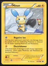 Minun Dark Explorers 40/108 Common DEX Pokemon TCG Pulse Cameo Card LP