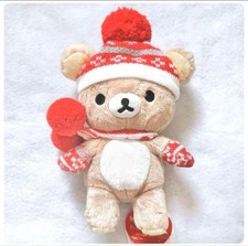 Rilakkuma Heart Knit Plush Scarf Hat Gloves Rare