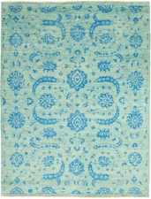 Traditional Hand-knotted  Oriental Carpet 9'0" x 11'10" Area Rug