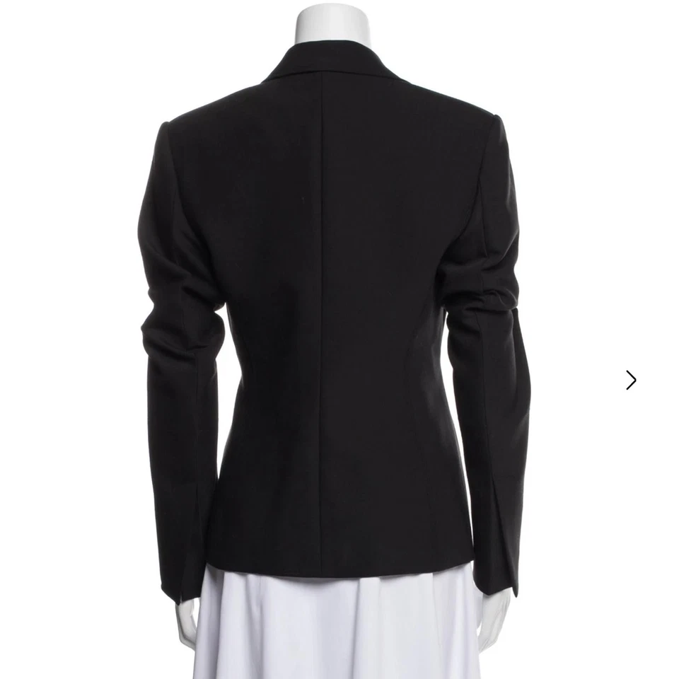 🖤 Blazer Helmut Lang Negro Mezcla de Lana Estructurado A Medida Tela Italiana, 10 Foto 2 de 4