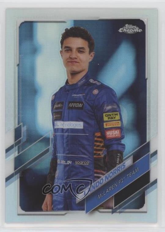 2021 Topps Chrome Formula 1 F1 Racers Refractor Lando Norris #6 5yi