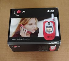LG Alltel Wireless Red Flip Phone Camera Phone AX5000 In Open Box 2006 Untested