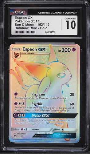 Espeon-GX graded CGC 10 for sale on eBay
